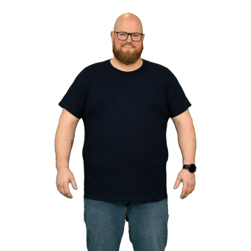 Alca Easy-Going 1-Pck Men T-Shirt O-Neck Navy 5XL