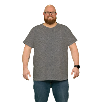 Alca Easy-Going 1-Pck Men T-Shirt O-Neck Grey Melange