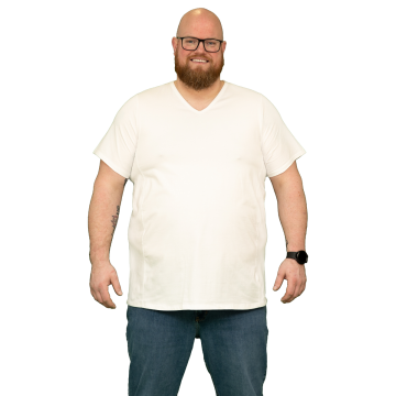 Alca Easy-Going 1-Pck Men T-Shirt V-Neck White XXL