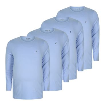Alca Easy-Going 4-Pck Men Shirt Long Sleeve O-Neck Sky Blue 7XL